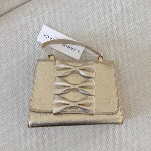 Gold Bow Accent kids Bag